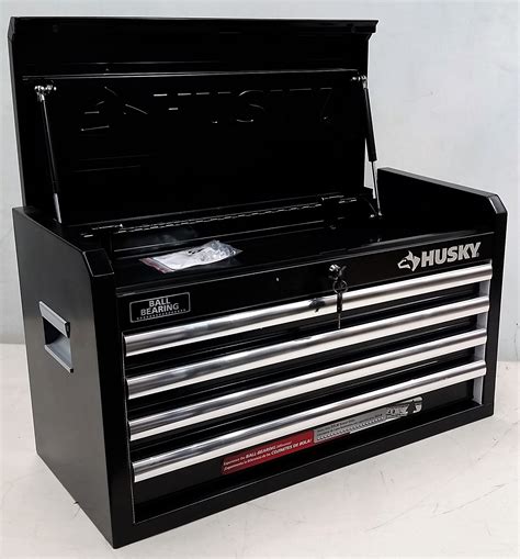 husky 2 drawer 21 metal tool box|husky stackable tool box.